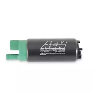 AEM 400lph E85-Compatible High Flow In-Tank Fuel Pump Single Barb Outlet - Picture 1 of 3