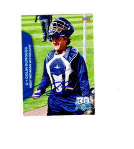 Colin Burgess 2023 West Michigan Whitecaps signed autograph baseball card c
