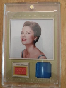 2012 Panini Golden Age Grace Kelly Museum Age Authentic Dress Material Patch - Bild 1 von 2