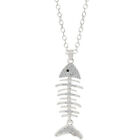 Creative Fishbone Pendant Chain Women' S Pendant Necklace Neck Jewelry