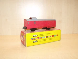 8859) TRIX EXPRESS - H0 - vagone bagagli rosso - OK - bella Erh. - - Foto 1 di 4