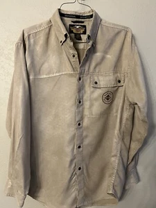 Vintage Harley Davidson Foe Suede L Button Up Longsleeve - Bild 1 von 3