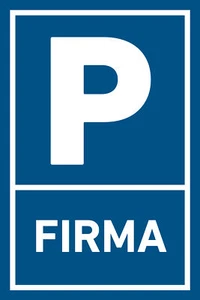 Parkplatz Parkschild Aufkleber Firma Firmenparkplatz Privat Schild Alu Parkpfeil - Bild 1 von 1