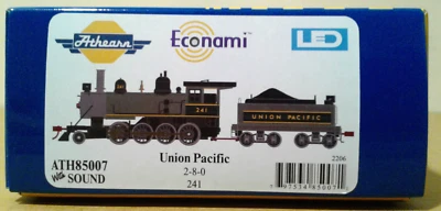 HO SCALE ATHEARN READY TO ROLL BALDWIN 2-8-0 UNION PACIFIC UP #241 DCC & SOUND - Image 1 of 2