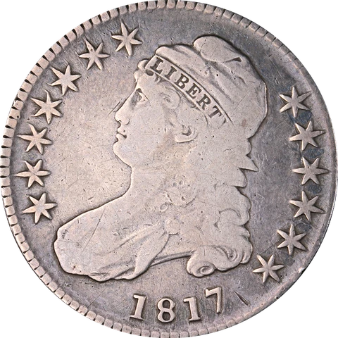 1817 Bust Half Dollar O-110a R.2 Nice VG Details Decent Eye Appeal Nice Strike Cover