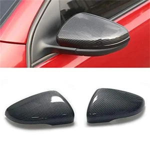 Carbon Fiber Side Wing Mirror Cover Caps for W Golf/GTI MK6 2009-2013 Left&Right - Picture 1 of 6