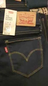 Levi's 17778-0047 Damen 710 Super Skinny Jeans Stretch Hose (Größe W25 x L32) - Bild 1 von 4