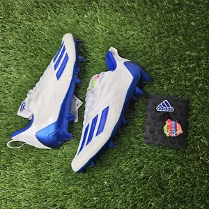 Adidas Adizero Blue Big Mood White Football Cleats Mens Size 9 New - Picture 1 of 7
