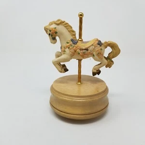 Caballo carrusel de San Francisco Music Box Company - 1992 melodías - Imagen 1 de 8