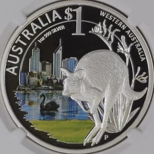 AUSTRALIA. 2011, Dollar, Silver - NGC PF69 - Western Australia, 🦘🇦🇺 - Picture 1 of 6