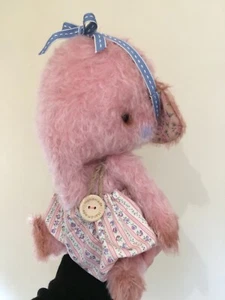 Hand Made Mohair Bear Made In England 🏴 - Picture 1 of 14