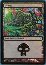 Swamp (291) FOIL Lorwyn NM Basic Land MAGIC GATHERING CARD (ID# 223035) ABUGames