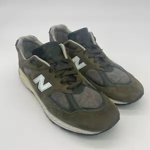NEW BALANCE 990 V2 AGE OF EXPLORATION MADE IN THE USA OLIVE / GREY MENS 13 RARE - Picture 1 of 10