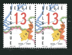 BELGIEN 1989, VERTRAG VON LONDON - 150TH ANNIV., JOINT ISSUE, Scott 1327, MNH - Bild 1 von 1