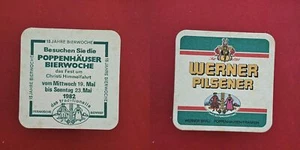 Werner Poppenhausen Bierwoche Mai 1982 Brauerei Bierdeckel Bier - Bild 1 von 1
