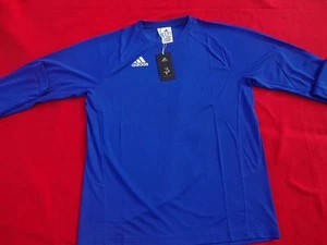 Herren Adidas Funktionshirt T-Shirt Langärmelig Laufshirt blau S M L NEU - Bild 1 von 12