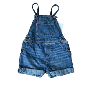 Levi Strauss Blue Denim Overalls Size 4T Girls Cargo Pockets Cute - Picture 1 of 7