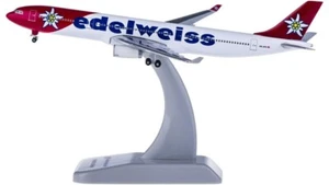 1:500 Hogan Edelweiss AIRBUS A330-300 Passenger Aircraft Diecast Airplane Model - Picture 1 of 4