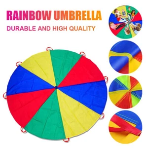 Kinder Garten Schwungtuch Fallschirm Schwungtücher Regenbogen Spielzeug 2M - Bild 1 von 24