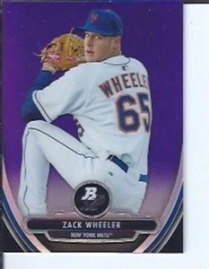 Zack Wheeler 2013 Bowman Platinum Chrome  Prospect Purple Refractor - Picture 1 of 1