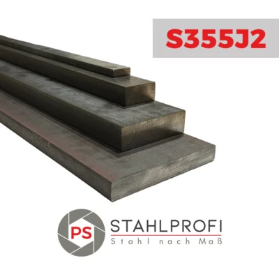 Flachstahl Flacheisen Qualitätsstahl *S355J2* Stärke: 5-60 mm Breite: 30-200 mm - Bild 1 von 2
