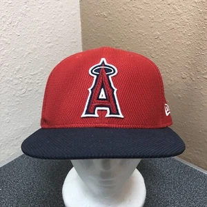 Los Angeles Angels Hat New Era 7 1/4 FItted Cap 59fifty Red - Picture 1 of 12