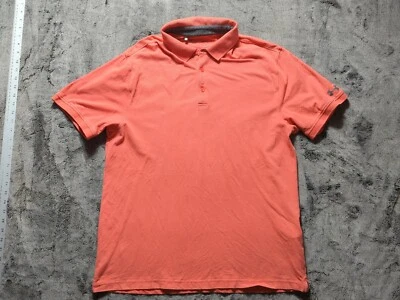 Camisa Polo Under Armour Manga Corta Calce Suelto Heatgear Para Hombre Talla Grande Coral Foto 1 de 4