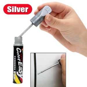 Silver Car Paint Repair Pen Scratch Remover Touch Up Coat Applicator Fix Tool - Picture 1 of 3