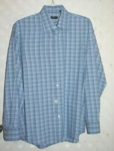 HUGO BOSS Boss Langarmhemd Herren 17,5 34/35 blau kariert - Bild 1 von 4