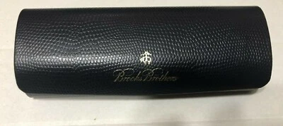 Estuche para gafas o sol Brooks Brothers azul cubierta dura 1,5" x 6" x 2” Foto 1 de 4