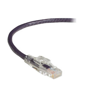 Black Box GigaTrue 3 CAT6 550-MHz Lockable Patch Cable [UTP] - Violet, 3-ft.