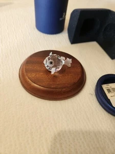 🐡 Swarovski Crystal "South Sea", Small Puffer Fish / Blowfish Figurine, Frosted - Picture 1 of 9