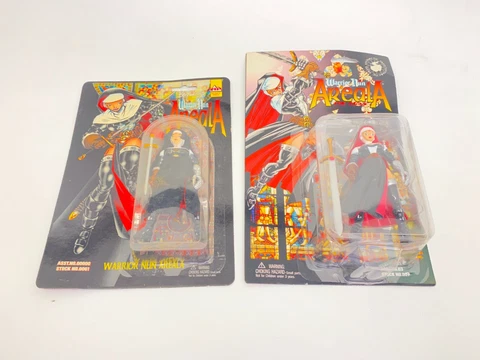 Lot of 2 1997 Ben Dunn Warrior Nun Areala Action Figures Anime Version NEW Cover