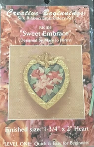 Creative Beginnings Silk Embroidery Kit “Sweet Embrace” RK104 NOS See Photos GC - Picture 1 of 2