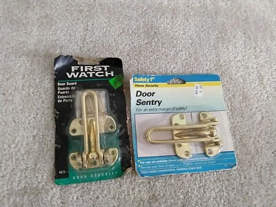 Lote De 2 Pernos De Puerta De Color Latón Centinela De Stock Antiguo Nuevos Foto 1 de 4