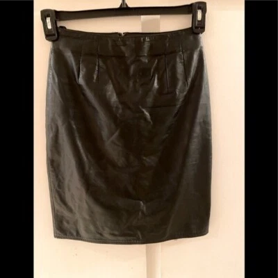 Brass Plum Vintage leather midi skirt size 5 - Изображение 1 из 4