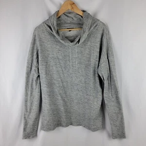 Suéter Talbots Talla Grande Gris Ligero Pullover Capucha Cuello Cordón - Imagen 1 de 9