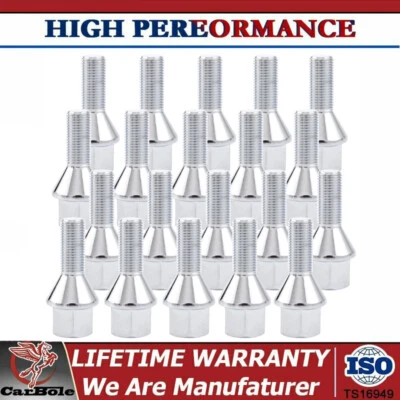 (20) 12x1,25 tuercas pernos para Dodge Dart 2012-2016 y Jeep Compass 2017-21 Foto 1 de 4