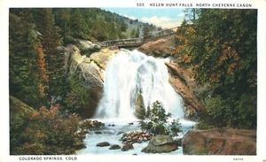 Helen Hunt Falls North Cheyenne Canon Colorado Springs Colorado 1916 Postkarte - Bild 1 von 2