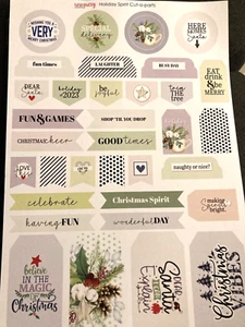 Uniquely Creative Holiday Spirit Cut-a-part sheet 34 piece Christmas theme CO002 - Picture 1 of 4
