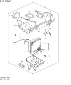 SUZUKI Jimny CORE EVAPORATOR 95410-83C00-000 Genuine JDM OEM - Picture 1 of 1