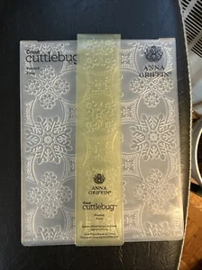 Cricut Cuttlebug Anna Griffin Embossing Folder Foulard  EUC - Picture 1 of 3