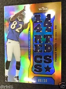 2011 Topps Triple Threads Relic TTR58 Torrey Smith Trikot #/36 - Baltimore Ravens - Bild 1 von 3