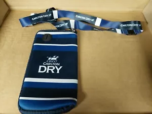 Carlton Dry Beer Neoprene Phone Case / Sunglasses Case with Lanyard CUB - Picture 1 of 3