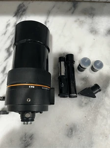 Celestron C90 Teleskop 1000mm f/11 mit Okularen Sucher Scope Barlow T-Adapter - Bild 1 von 12