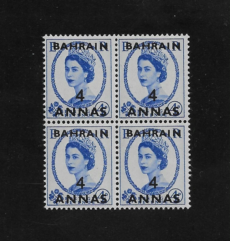 L5299 BAHRÉIN 1952/54 * 4 ANNAS EMBALAJE ORIGINAL NEGRO 4 SG86 MNH  Foto 1 de 1