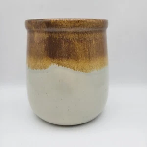 Vintage anni 70 McCoy Pottery Crock Greystone maculato goccia n. 135 made in USA Boho - Foto 1 di 12