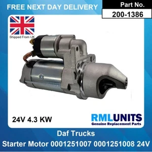 Anlassermotor passend für DAF LF 2015 24V 4,3kW 0001251007 0001251008 1707580 - Bild 1 von 5