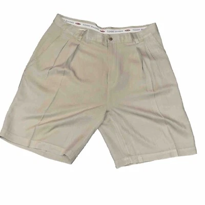 Шорты Tommy Bahama желтовато-коричневые хаки в елочку 100% шелк мужские размер 36 пляжные - Изображение 1 из 4