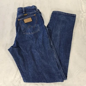 Vintage Wrangler Jeans Womens 13x34 Blue Straight Fit USA Denim Cowboy 13MWZG - Picture 1 of 10